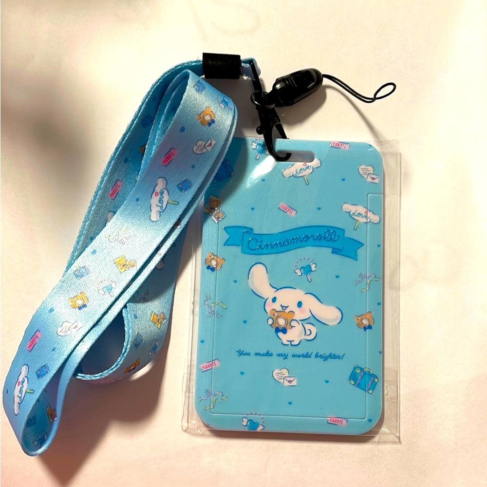 Cinnamoroll lanyard and holder